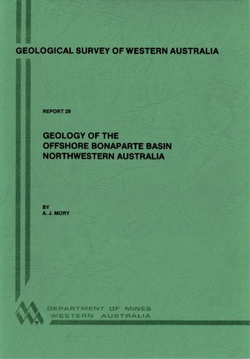 Geology of the offshore Bonaparte Basin, northwestern Australia