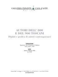 AUTORI DELL' 800 E DEL 900 TOSCANI - Galleria Pananti