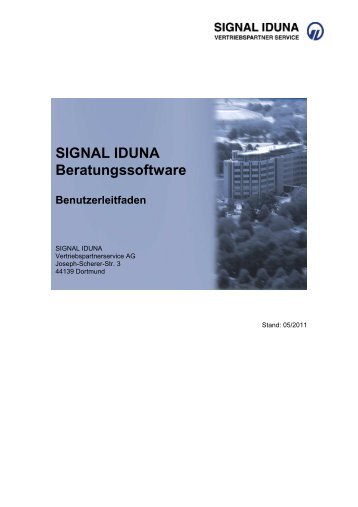 Benutzerleitfaden zur SIGNAL IDUNA ... - Vdk-online.de