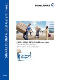 SIGNAL IDUNA Global Garant Invest SIGGI - Wertpapier Forum