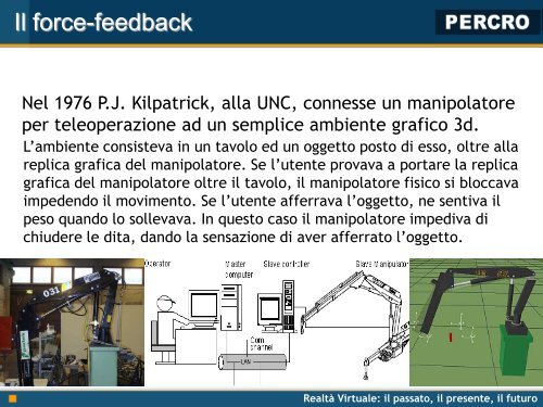 Realtà Virtuale - Percro - Scuola Superiore Sant'Anna