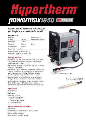 Powermax 1650 - Musicò Macchine da taglio