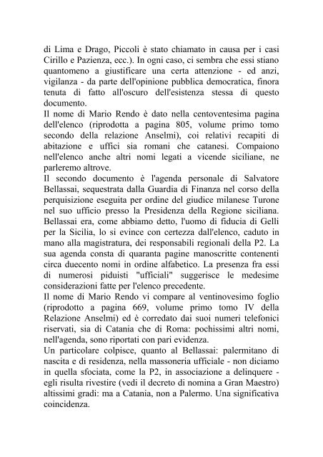 Mafia e P2. I Siciliani - Fondazione Nesi