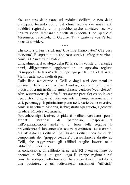 Mafia e P2. I Siciliani - Fondazione Nesi