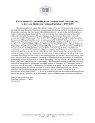 Recent Studies of Censorship, Press Freedom, Libel, Obscenity, etc ...