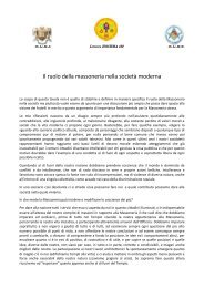 Il ruolo della massoneria nella società moderna - LOGGIA HOCHMA ...