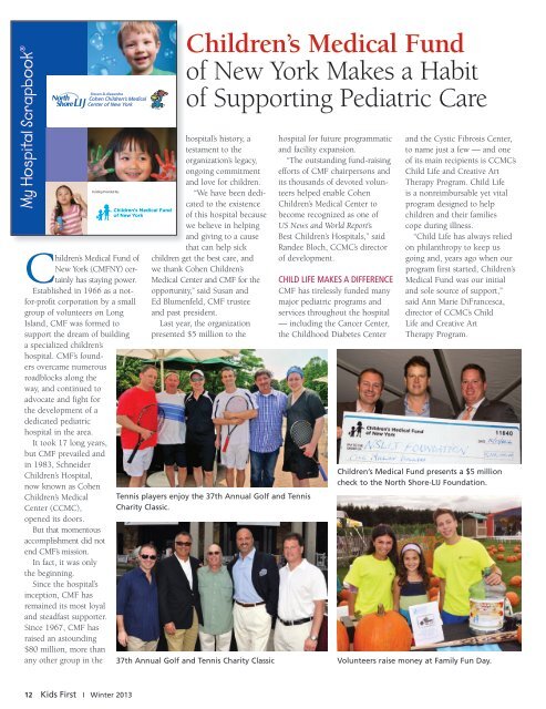 Les Nelkin Pediatric Cancer Survivors Day - North Shore-LIJ Health ...