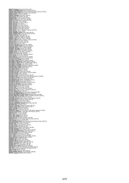 ELENCO ALFABETICO DEI SOCI 108-ITALY - Distretto Lions 108 Ta3