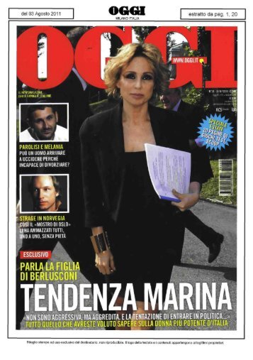 Intervista a Marina Berlusconi - Fininvest