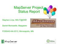MapServer Project Status Report