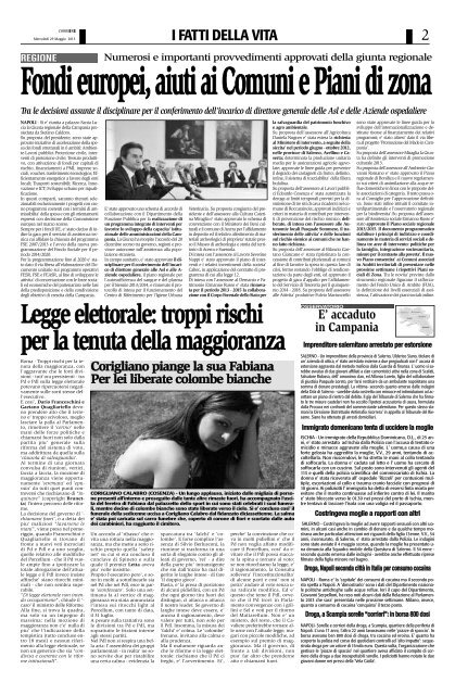 Edizione del 29/05/2013 - Corriere