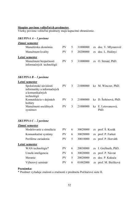 inžinierske štúdium - FIIT STU - Slovenská technická univerzita v ...