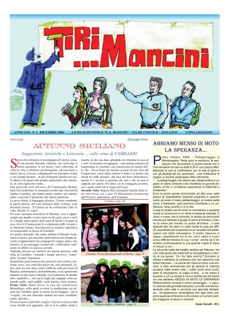 AUTUNNO SICILIANO - Liceo Scientifico PS Mancini