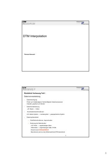 DTM Interpolation - IGP