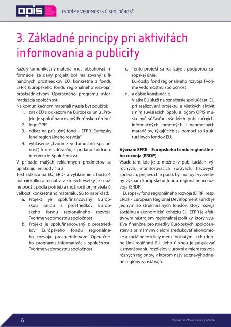 Príloha č. 2 - Manuál pre informovanie a publicitu - OPIS