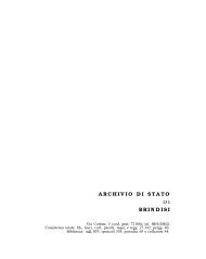 ARCHIVIO DI STATO DI BRINDISI - maas.ccr