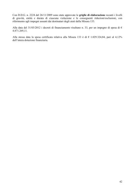 Relazione Stato di Attuazione PSR Sicilia 2007-2013