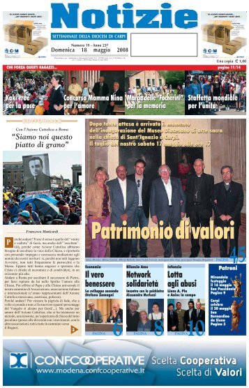 Edizione n° 19 del 18-05-2008 (pdf - Webdiocesi