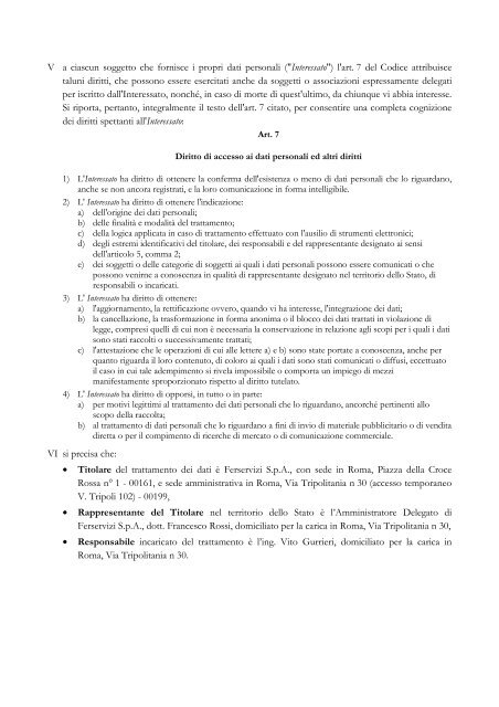 Schema di contratto aperto e relativi allegati All.4 - Ferservizi