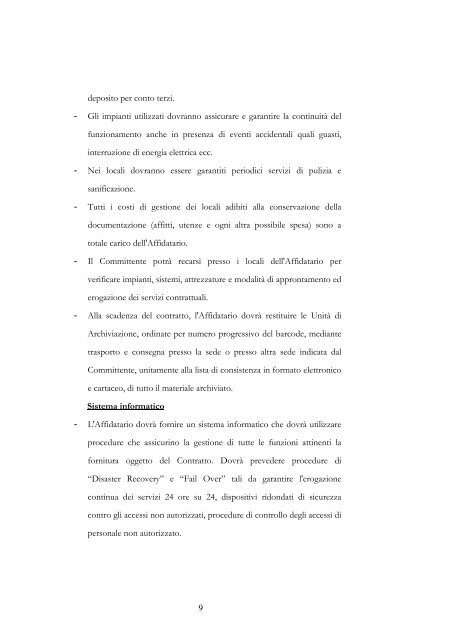 Schema di contratto aperto e relativi allegati All.4 - Ferservizi