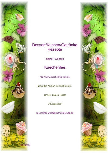 Dessert/Kuchen/Getränke - Rezepte Kuechenfee