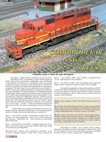 Como modelar a sd40-2 - Hobby News