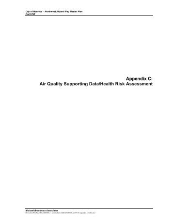 Appendix C_Air Quality Supporting Data-Health ... - City of Manteca