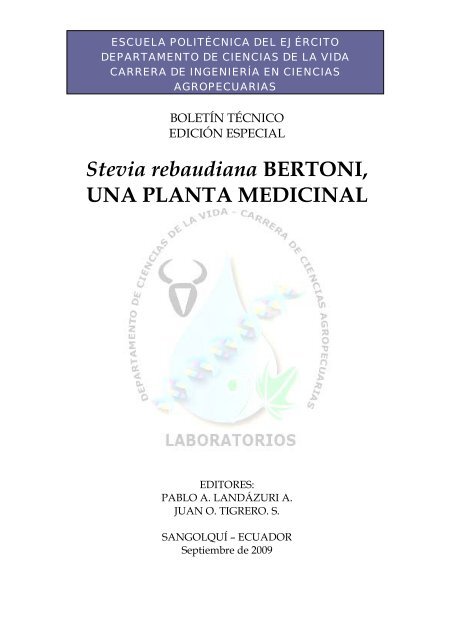 Stevia Rebaudiana Bertoni Una Planta Medicinal