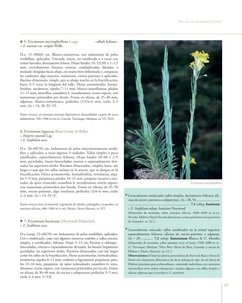 Flora Vascular de Andalucía Oriental, 3