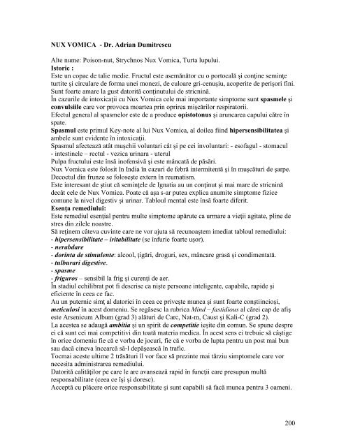 Descarca in format PDF - Societatea Română de Homeopatie