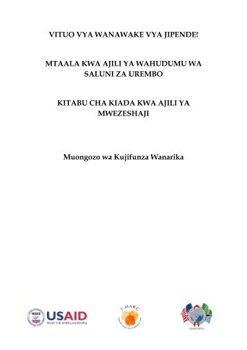 vituo vya wanawake vya jipende! mtaala kwa ajili ya ... - C-Hub