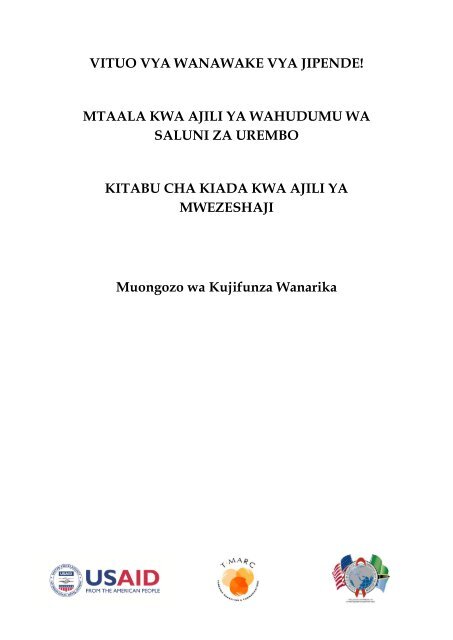 vituo vya wanawake vya jipende! mtaala kwa ajili ya ... - C-Hub