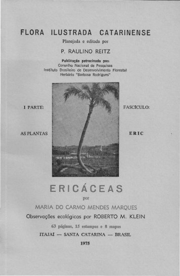 Ericáceas - Herbário "Barbosa Rodrigues"