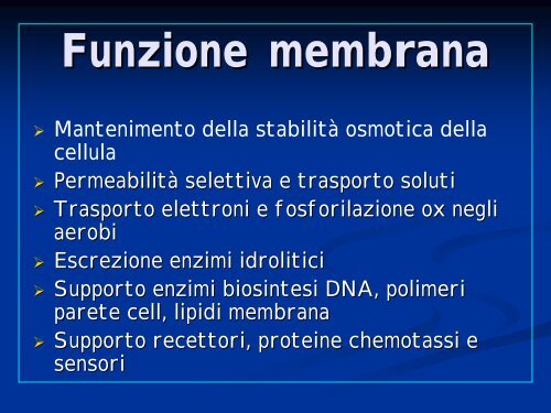 La cellula batterica