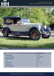 1925 Locomobile Junior 8 Tourer - H&H Classic Car Auctions