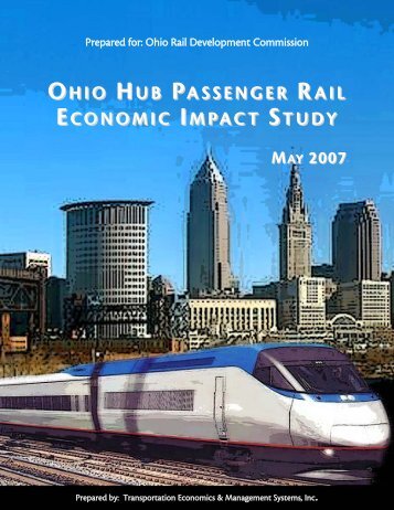 ohio hub passenger rail economic impact study may 2007
