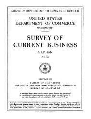 Survey of Current Business May 1924