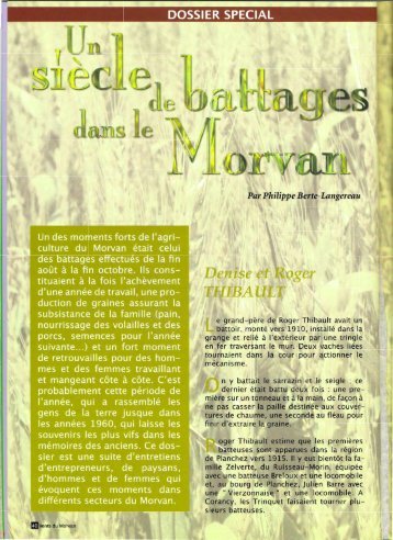 DOSSIER SPECIAL - Vents du Morvan