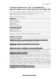 conseil provincial du luxembourg ---------------- proces-verbal de la ...