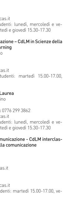 Guida all'offerta formativa e ai servizi per gli studenti_2009/2010