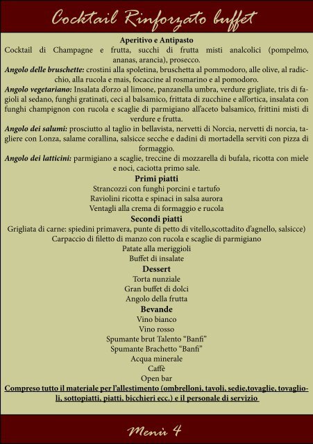 download Menu PDF - Villa Galli