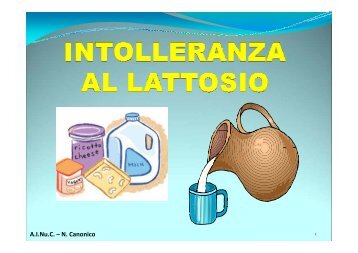 lattosio - Accademia Internazionale di Nutrizione Clinica