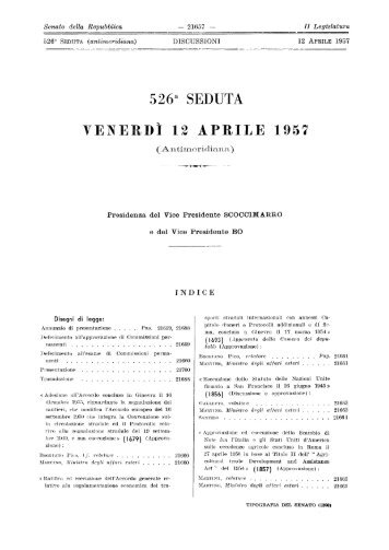 526a SEDUTA VENERDÌ 12 APRILE 1957 - Senato.it
