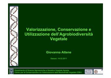 Conservazione valorizzazione utilizzazione biodiversità.pdf - Anisn