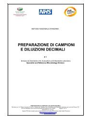 PREPARAZIONE DI CAMPIONI E DILUIZIONI DECIMALI - italbioforma
