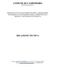 Relazione Tecnico Descrittiva - Provincia di Padova