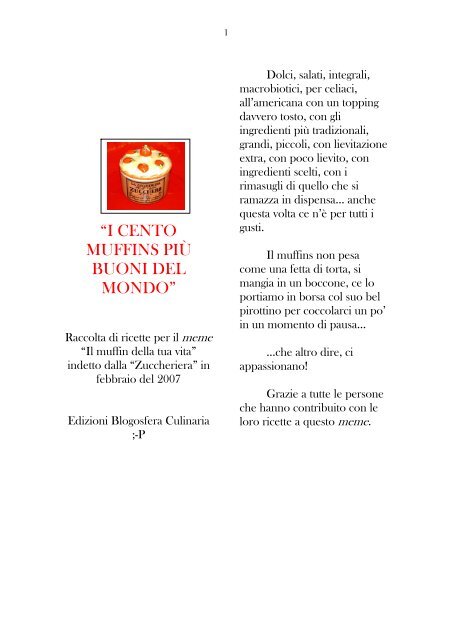 I CENTO MUFFINS PIÙ BUONI DEL MONDO.pdf - Matteobrunati.com