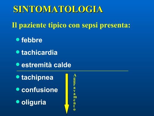 Sepsi - Medicina e Chirurgia - Università degli Studi di Firenze