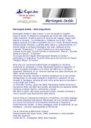 Mariangela Sedda - Note biografiche Mariangela Sedda è nata a ...