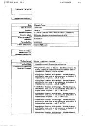 esposito franca - clinica ginecologica - Aou Sassari